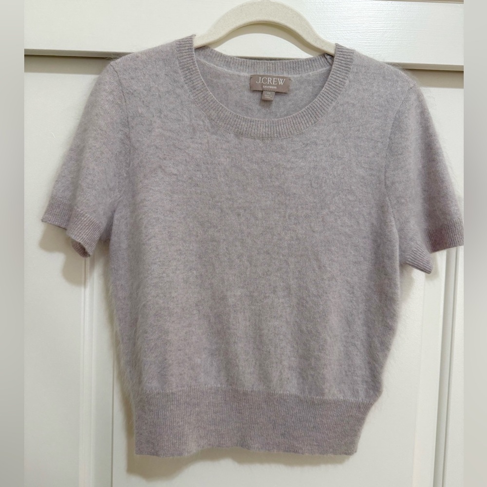 J. Crew Women's Soft Gray Crew Neck Sweater - Picture 2 of 3